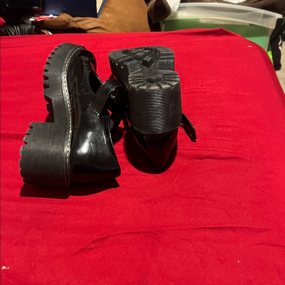 Madden Girl Black Platform Mary Janes - Picture 5 of 5